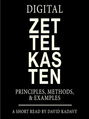 cover image of Digital Zettelkasten